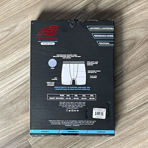 New Balance Boxer Briefs Mens Size 4XL Lightweight Performance Athletic Fit - Picture 5 of 7